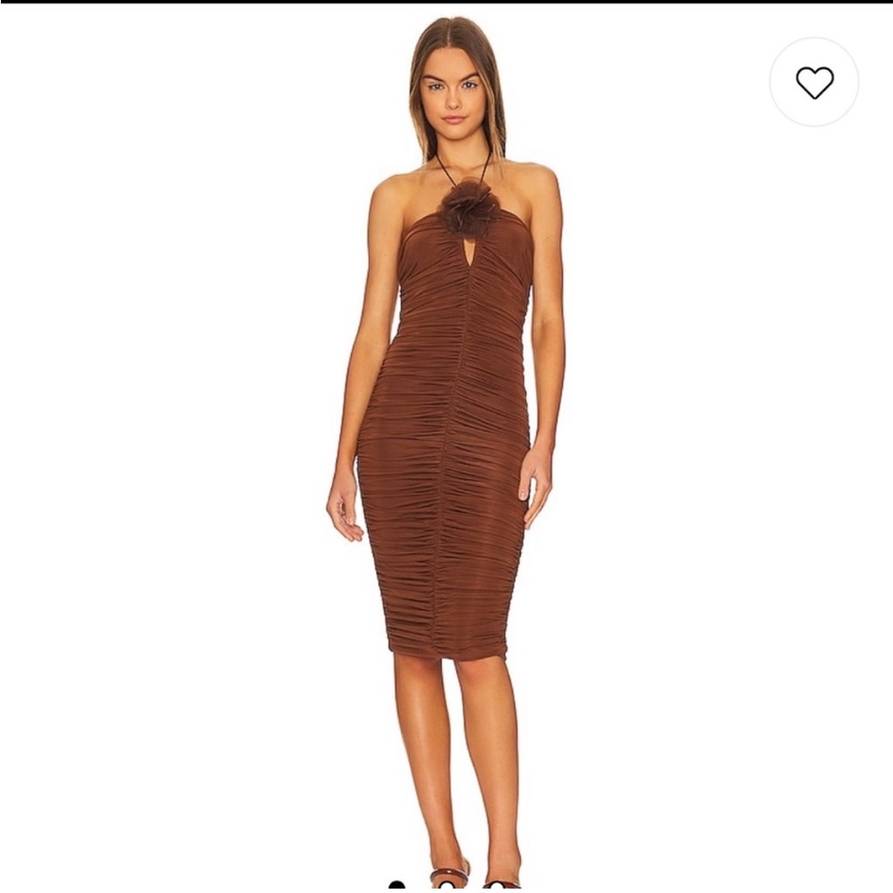 Ronny Kobo Freja Dress in Brown NWOT